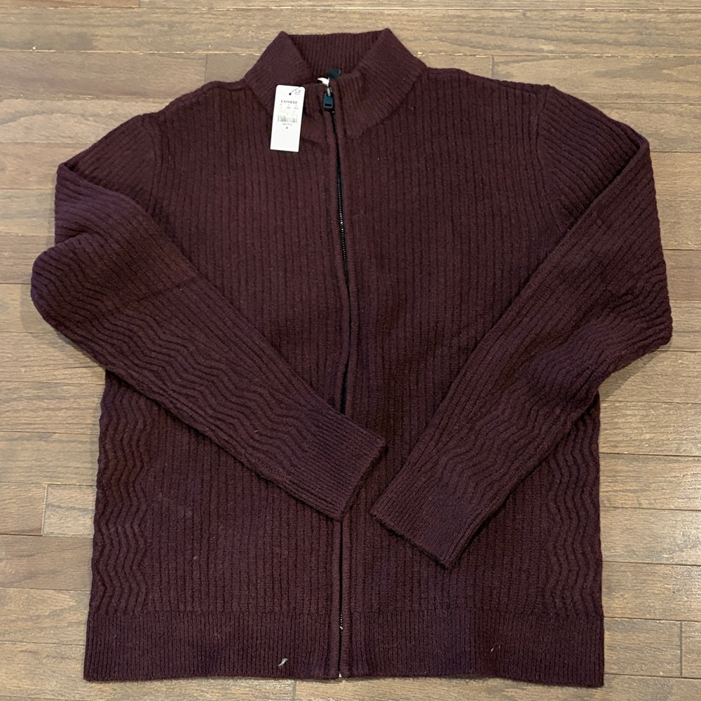 Express Men's Textured Mock Neck Sweater